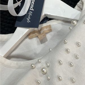 *SOLD** Vintage Pearl Embellished Sweater Dress